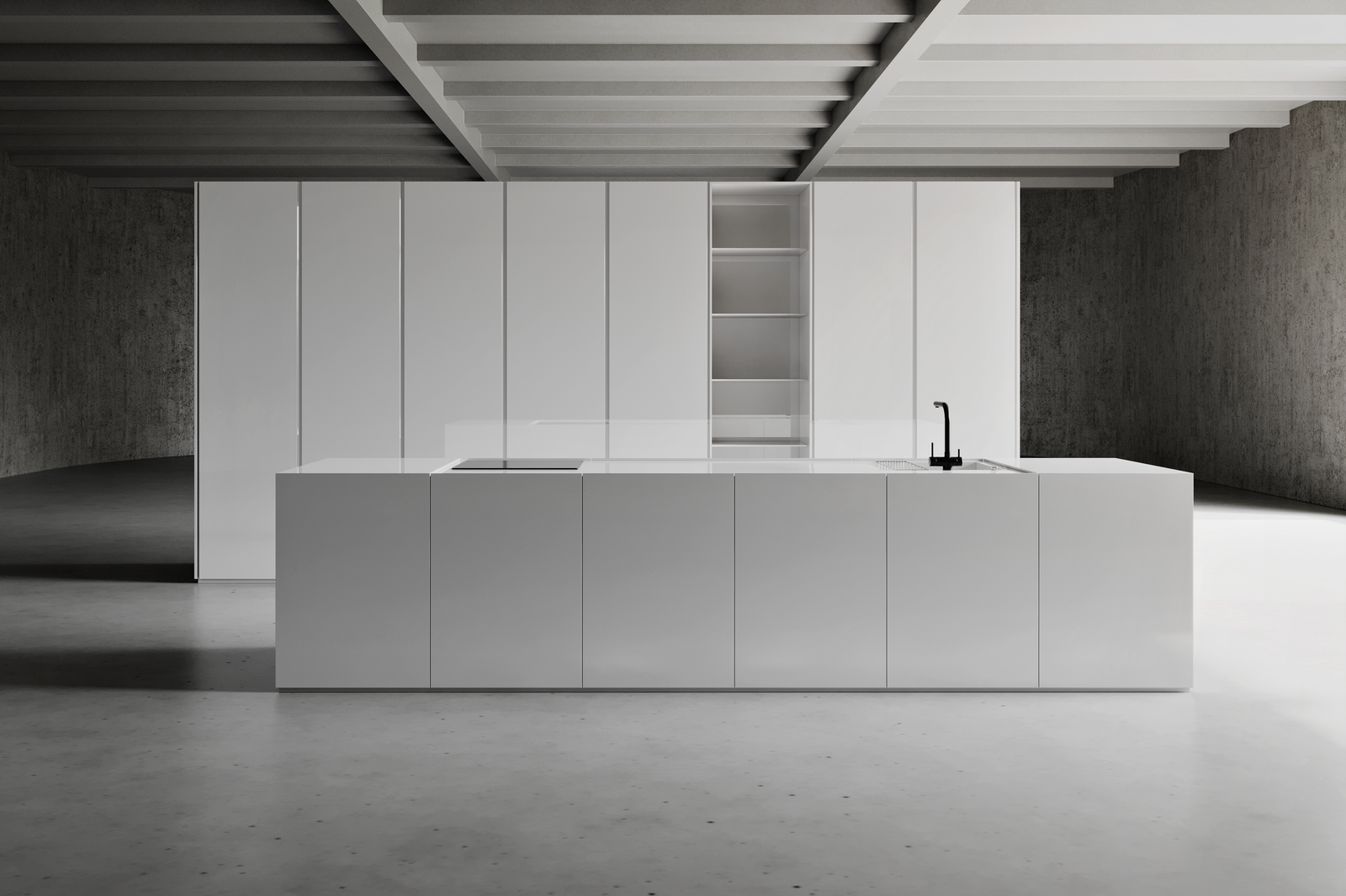Senosan® arctic white konyhafront